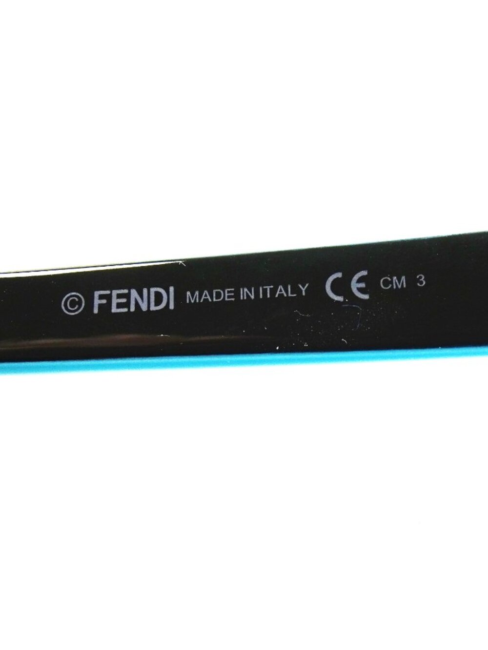 FENDI FF 0185/F/S UJAHD 54-20-140 Havana Spotted Frame Blue Lens Sunglasses - Picture 7 of 7